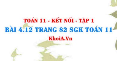 Bài 4.13 trang 82 SGK Toán 11 tập 1 Kết nối tri thức